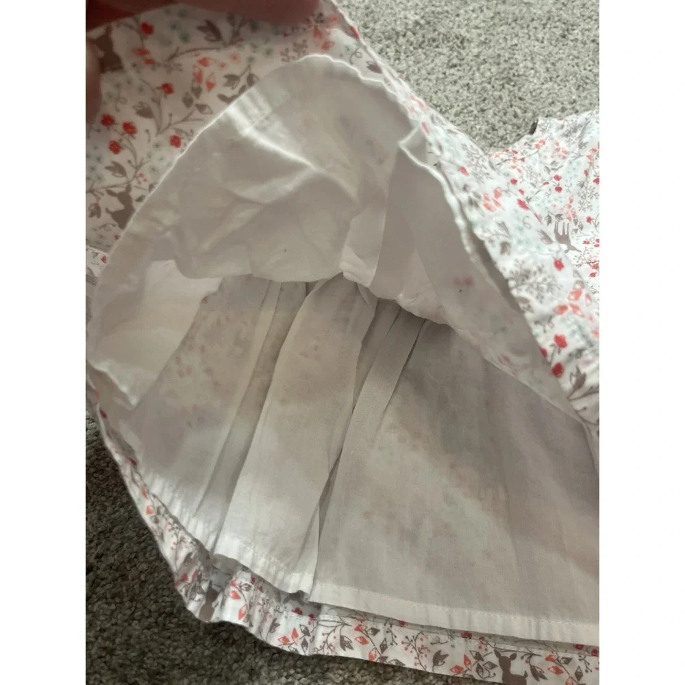 Gymboree Baby Girls Two Piece‎ Outfit Floral Deer Size 6-12 Months